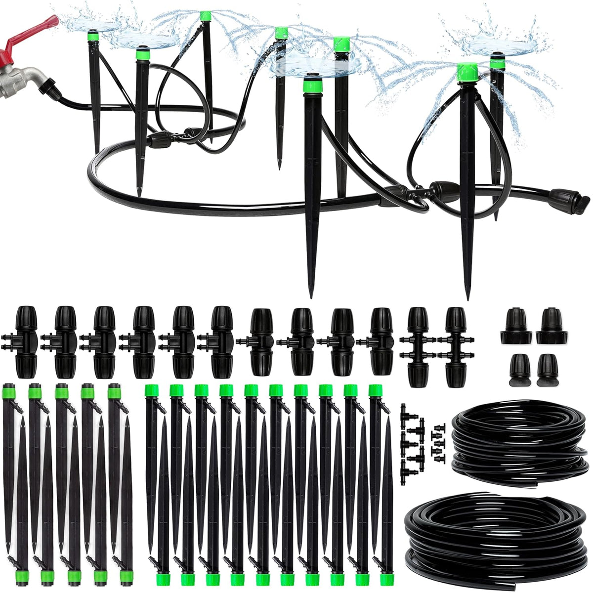 carpathen drip irrigation system kit for garden watering, main product view