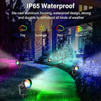 Halloween Christmas Spotlight Outdoor Color Changing Landscape Spotlights,12W RGBW LED Outdoor Spot Lights for Yard Garden Decor,Waterproof 110V Plug in Landscape Lighting with Remote,6 Packs