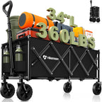 hikemoon 34'' extra long folding portable wagon cart, main product view