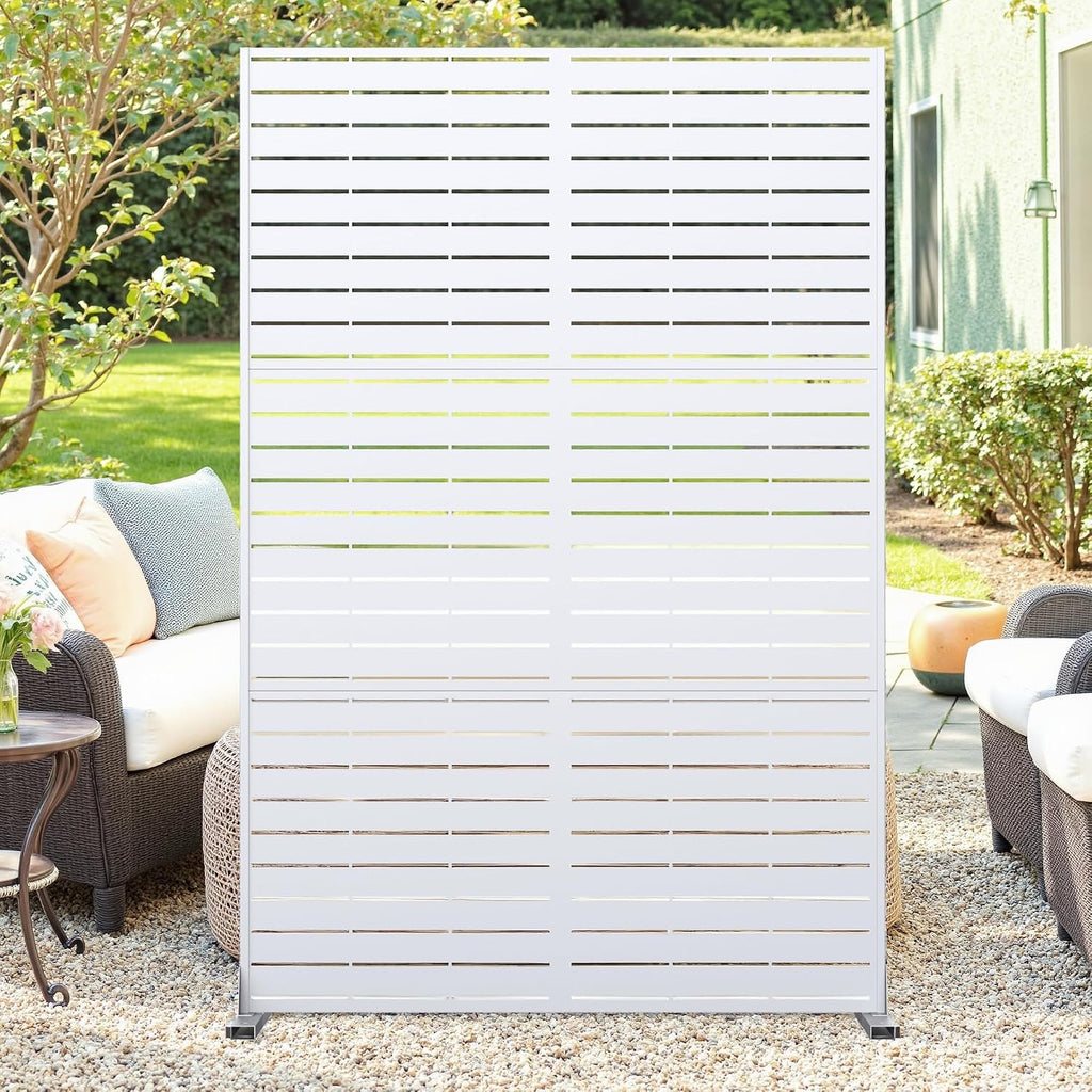 metal privacy screen outdoor, heavy-duty galvanized steel free, main product view