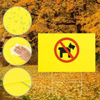 24x16 inch waterproof corrugated plastic yard signs with, side view