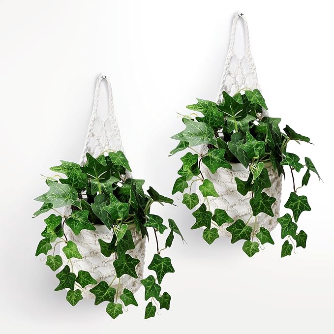 2 Packs Hanging Planters for Indoor Plants up to 6 in., Wall Plant Holder | Plant Hanger Indoor, Wall Planters for Indoor Plants, Hanging Plant (2PK, for 6 inch Pot)