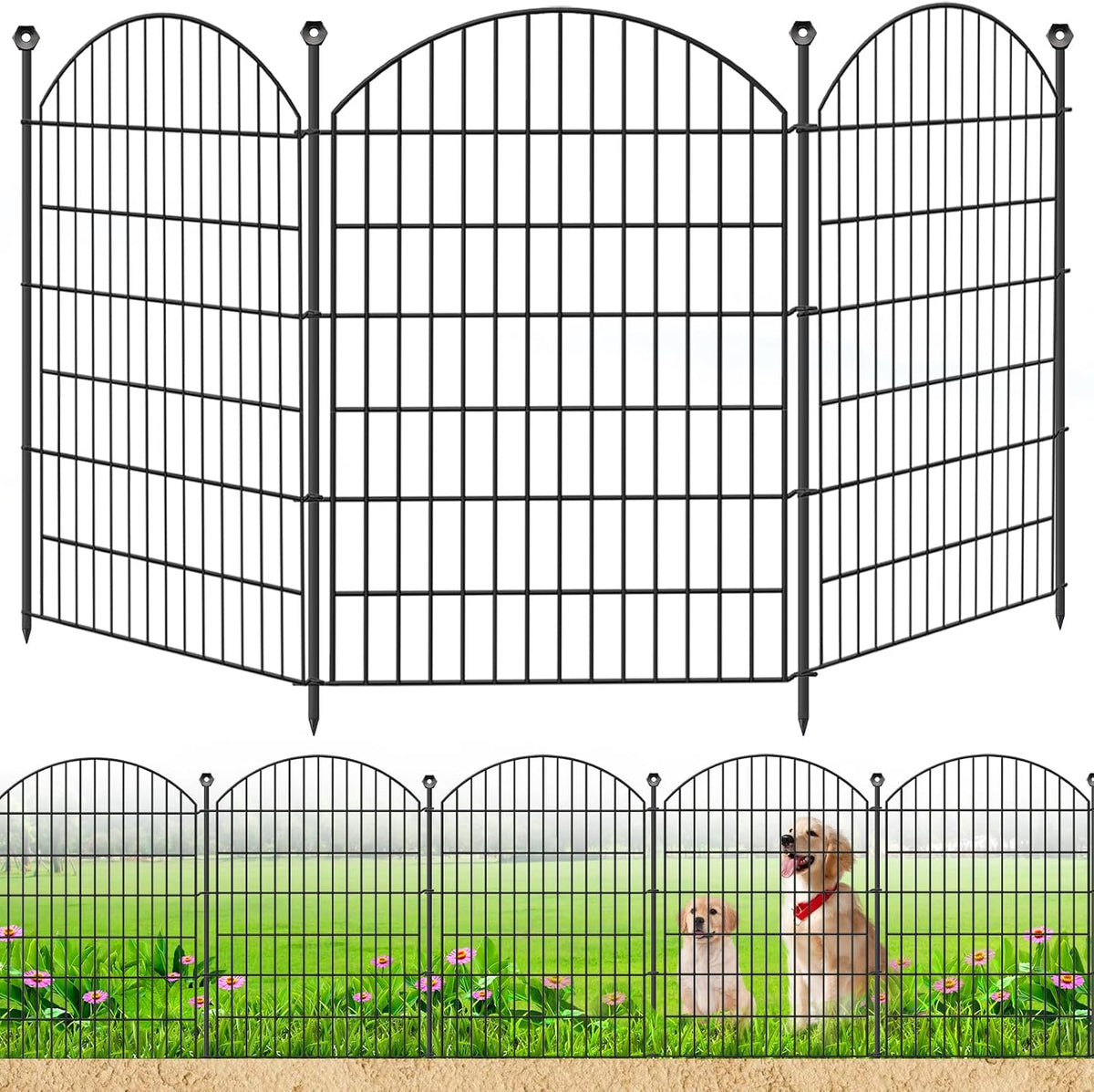 decorative garden fence, 40in (h) x 24ft(l) no, main product view