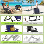 Suteck Zero Gravity Chair Set of 2, Reclining Camping Lounge Chair w/Removable Cushion, Upgraded Lock and Cup Holder, Reclining Patio Chairs Folding Recliner for Indoor and Outdoor
