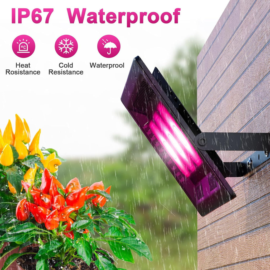 450w outdoor grow lights, full spectrum led plant, side view