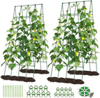 docred 39.4" h cucumber trellis, 2 pack foldable shown in use