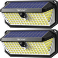 tecknet 416 led solar lights outdoor motion sensor, main product view