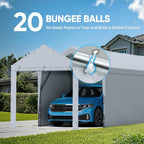 advance outdoor 12x20 ft carport replacement door with showing dimensions