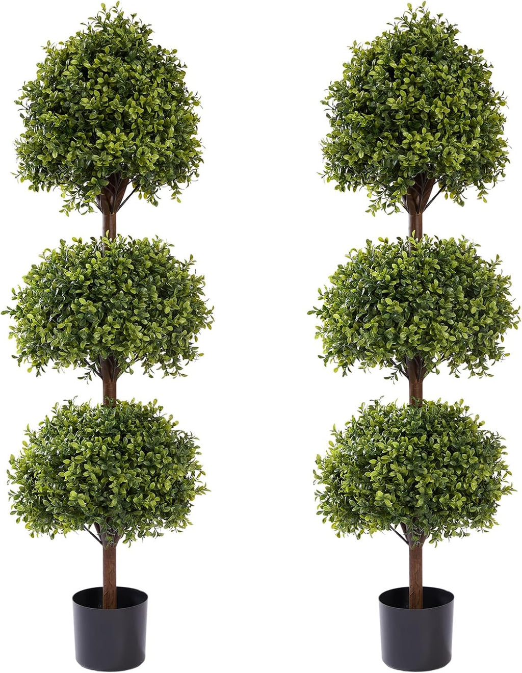 the bloom times 55" tall artificial boxwood triple, main product view
