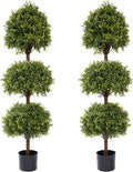 the bloom times 55" tall artificial boxwood triple, main product view