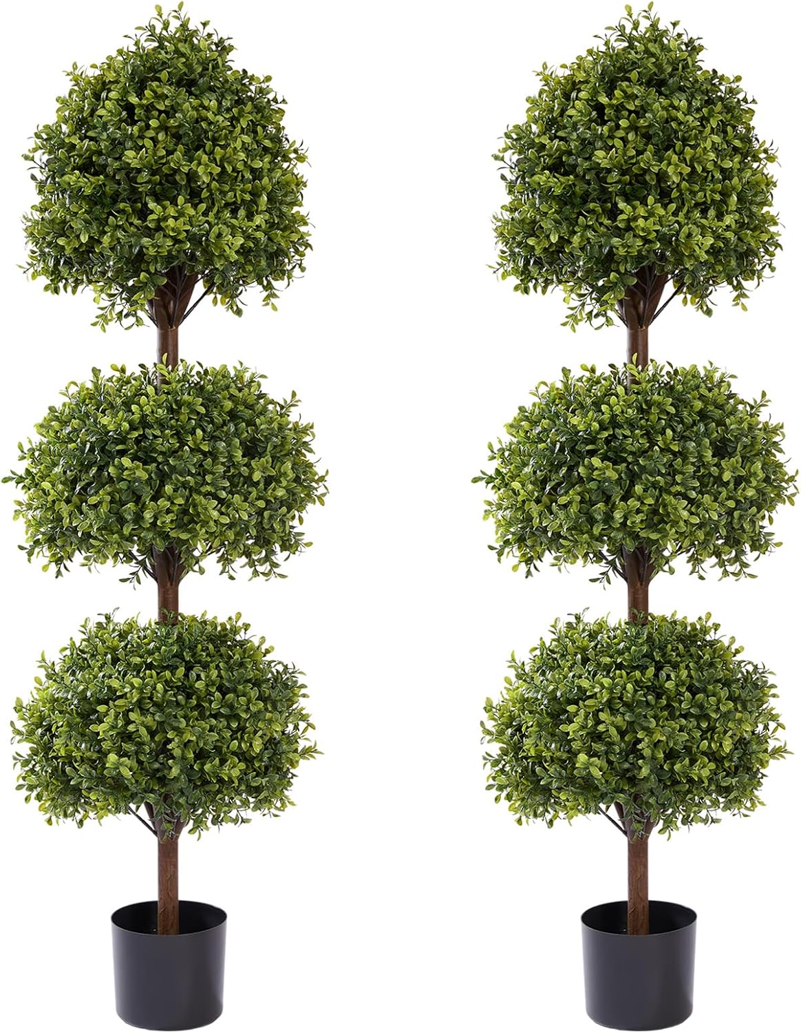 the bloom times 55" tall artificial boxwood triple, main product view