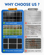 Hardware Cloth 1/2" 48x100ft 19 Gauge Welded Wire Roll | Hot-Dip galvanized welded mesh with corrosion resistance and strong joints for Chicken Coop Gopher Barrier & outdoor fencing