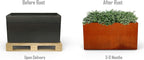 PLANTERCRAFT Corten Steel Planter Rectangle Outdoor Metal Garden Box Heavy Duty | Made in USA | Fully Assembled