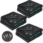 80% shade cloth 10 x 20 ft black shown in use