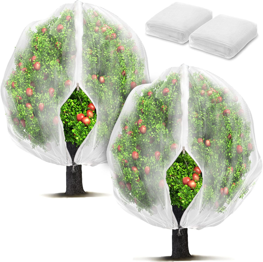fruit tree netting bags with zipper and drawstring, main product view
