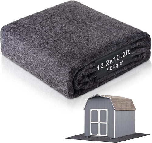 12.2 x 10.2 ft storage shed floor mat—waterproof, main product view