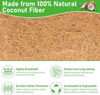 Riare 2 Pack 24 Inch Rectangle Coconut Liners for Planters, Natural Coconut Fiber Planter Liners, Window Box Liner Trough Coco Liner for Outdoor Flower, Garden Wall, Deck & Fence Planter Boxes