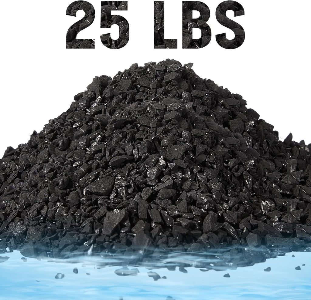 timgle 25 lbs activated charcoal bulk coconut granular, main product view