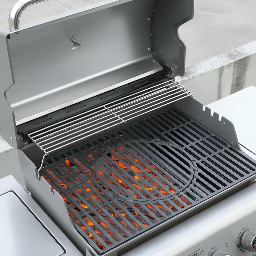 onlyfire Adjustable Charcoal Tray Stainless Steel Charcoal Ash Pan | Fits for Most Weber Spirit and Genesis Gas Grills,Helps Save Gas While Cooking