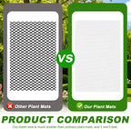 lasuroa 10pcs Flower Pot Hole Mesh Pad | 11.8x7.8 Inch Bonsai Mesh Drainage Screens Plant Pot Drainage Meshes for Preventing Clart Leakage (White)