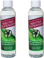 Nectar Defender Hummingbird Nectar Extender, Bird-Safe, Natural, 2-Pack | Bird-safe, Keeps nectar fresh, Reduces spoilage, Extends nectar up to 2 weeks, Dye-free, Protects 16 quarts, Made in USA