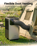 5200 btu portable camping air conditioner, 4-in-1 quiet, side view