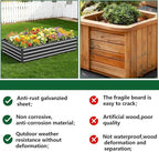 Vengarus 10x3x1FT (2 Pack) Galvanized Raised Garden Bed Kit, Outdoor Metal Planter Box for Vegetables, Rectangular Steel Container, Easy Assembly (Black)
