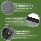 20 ft 60-70% heavy duty mesh tarp shade, close-up detail