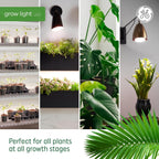GE Grow LED Light Bulb, PAR38 Flood Light, Indoor LED Grow Lights, 1 Pack | For Flowers & Fruit, Advanced Red Light Spectrum, 25, 000 Hour Lifespan, 50 PPF, Packaging May Vary
