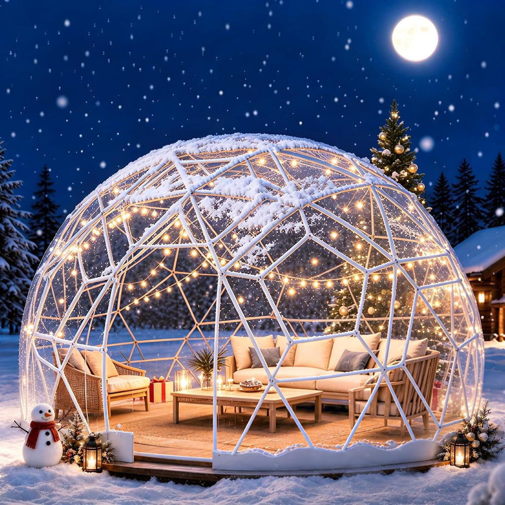 12.5ft garden dome tent, geodesic dome greenhouse with, main product view