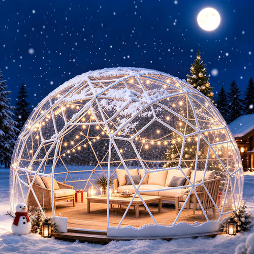 12.5ft garden dome tent, geodesic dome greenhouse with, main product view