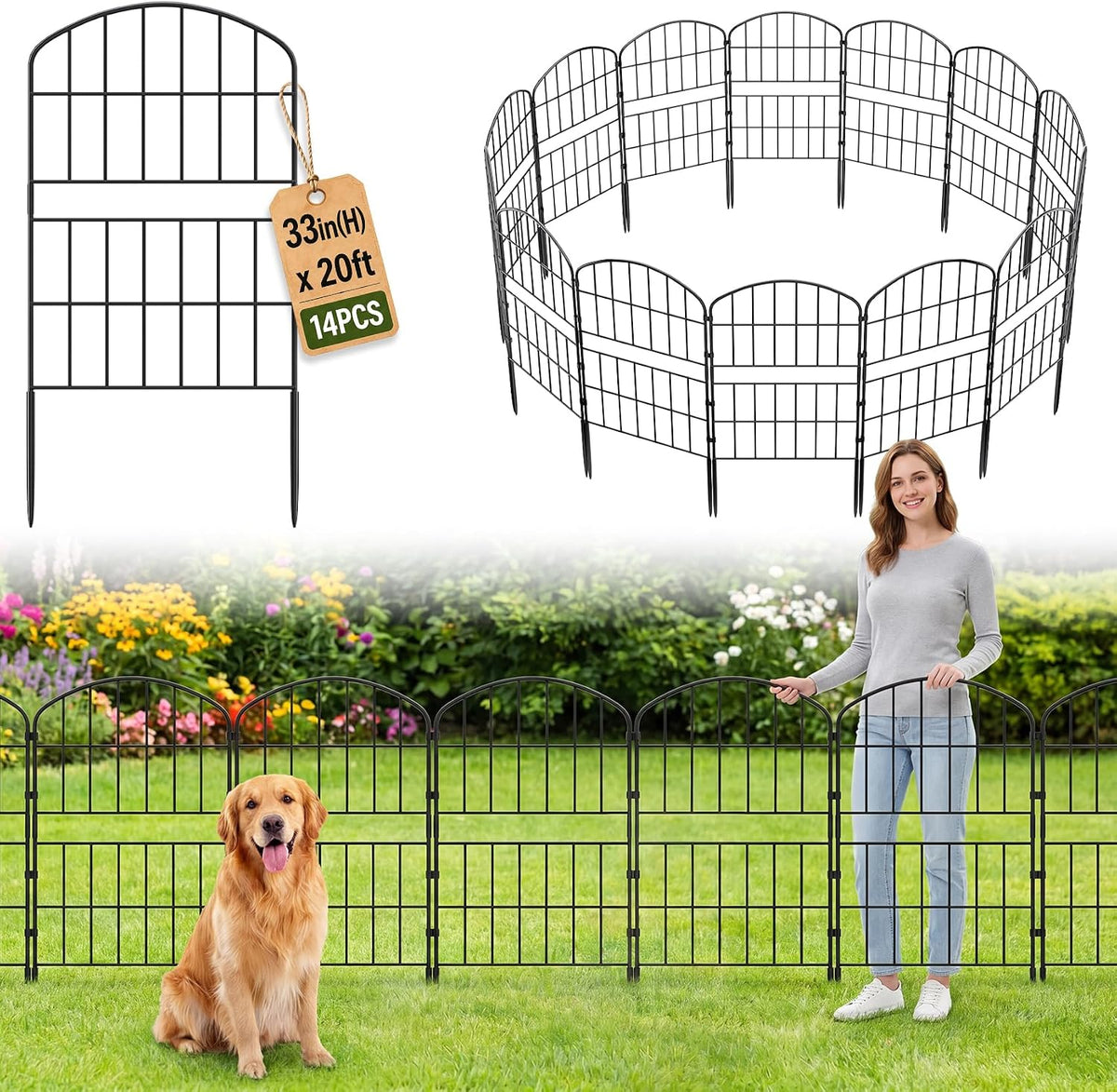 kimazo 32.5in (h) x 20ft (l) tall decorative, main product view