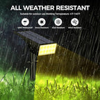 Solar Spot Lights Outdoor Waterproof IP65, Bright LEDs Solar Landscape Lighting for Outside Garden Yard, Solar Powered Spotlights for Accent Uplighting Backyard Statue Palm Tree, 2 Pack/Warm