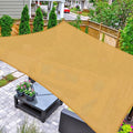 AsterOutdoor Sun Shade Sail Rectangle 16' x 16' UV Block Canopy for Patio Backyard Lawn Garden Outdoor Activities, Sand