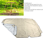 Oxford Cloth Swing Canopy Replacement, Heavy Duty Garden Hammock Top Cover Outdoor Swing Top Cover for Yard Park (64.6x44.9x5.9in) (Beige)