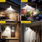 Rechargeable Battery Operated Motion Sensor Light,4000mAh Battery Powered Spotlight 600 Lumen Outdoor IP65 Waterproof for Porch,Yard,Wall,Garden