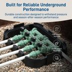 Orbit 57257 4-Valve Preassembled Sprinkler Manifold – Easy Install, Smart Controller Compatible, Works with PVC & Poly Pipe, Includes 4 in-Line Valves