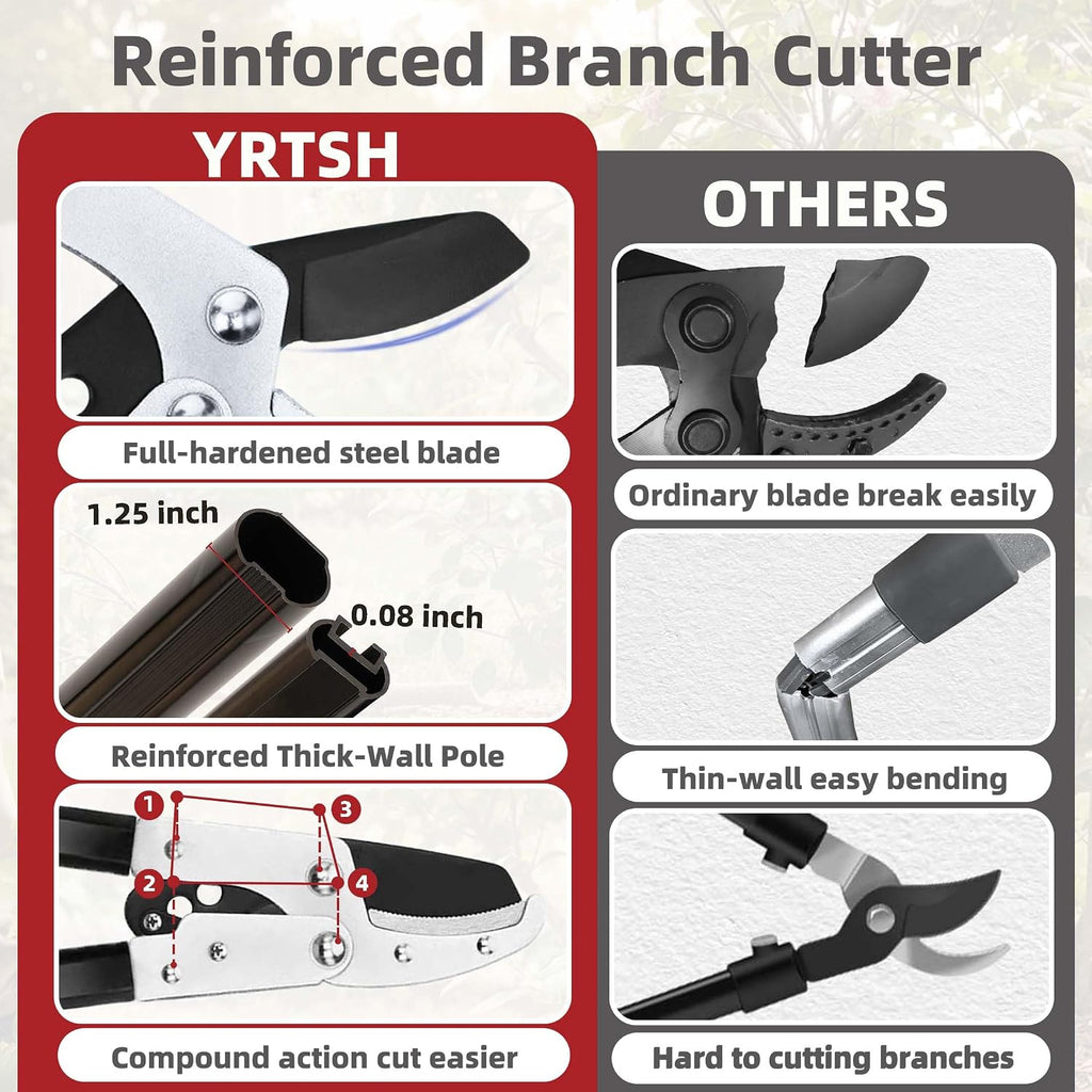 yrtsh loppers branch cutter heavy duty tree trimmer on a desk or shelf