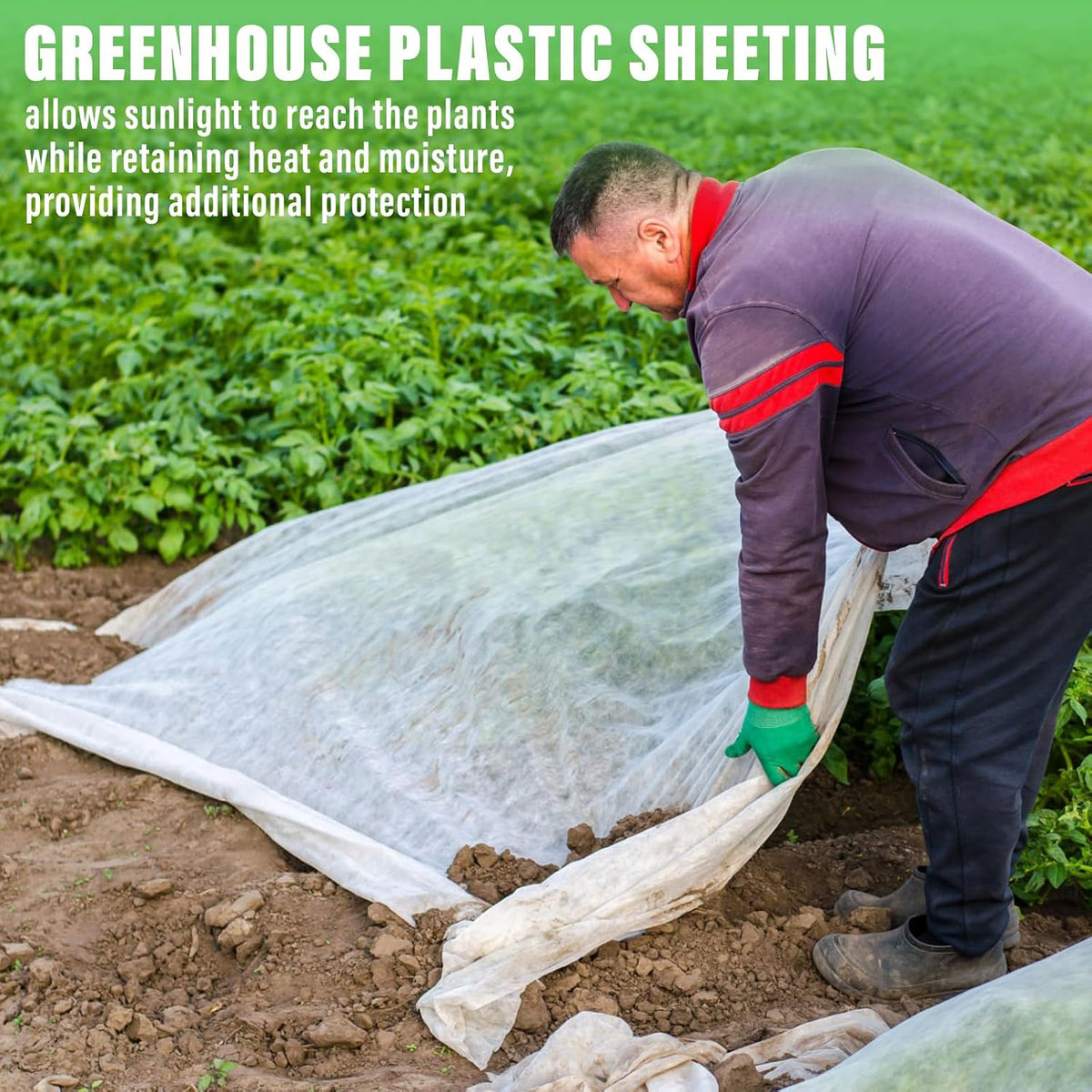 legigo 10 x 30 ft clear greenhouse plastic, package contents