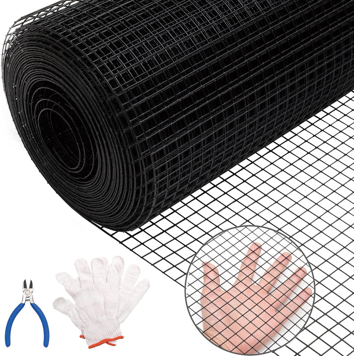 black hardware cloth 19ga 1/2 inch 48inch(h) x, main product view