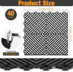 tolanbbt interlocking drainage tiles 12" x 12" modular shown in use
