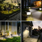 Fabrito Solar Spot Lights Outdoor 4 Pack, [108Leds, 4 Modes] Auto On/Off Spotlights, IP67 Waterproof Landscape Lights for Tree, Yard, Patio, Pool, Pathway, Driveway, Warm White