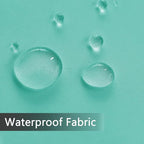 SpaceDresser Waterproof Outdoor Sheer Curtains for Patio - 4 Panels Rod Pocket Indoor Voile Sheer Curtain for Living Room,52W x 120L inch,Turquoise