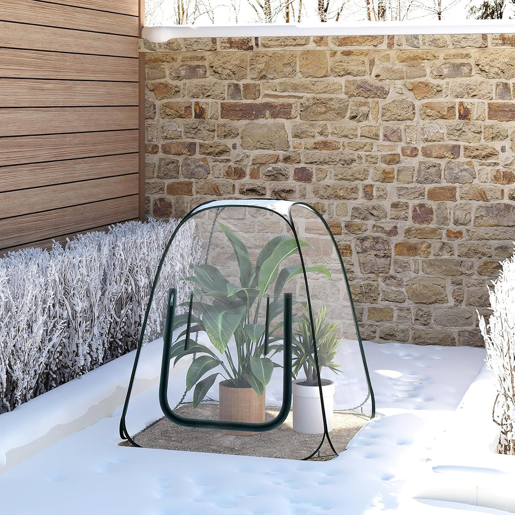woltu small greenhouse plastic garden greenhouse outdoor greenhouse on a desk or shelf