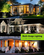 Solar Spot Lights Outdoor, Bright Solar Landscape Spotlights Waterproof 18LED 2-in-1 Solar Powered Flag Light Adjustable Auto On/Off Uplights for Flag Pole Yard Garden Decor Patio, 1Pack (Cool White)