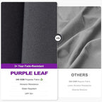 PURPLE LEAF 9' X 12' Left-right Tilt Patio Umbrella Outdoor Cantilever Swivel Rectangle Umbrella with Tilt Aluminum Offset Umbrella with 360-degree Rotation for Garden Deck Pool Patio Grey