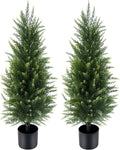 3 ft artificial cedar topiary trees set of, main product view