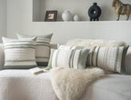 cethom boho lumbar pillow covers 14x36 inch long on a desk or shelf