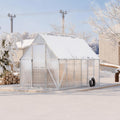 cabihome 6x 11 ft outdoor greenhouse, polycarbonate greenhouse, main product view