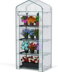 workpro mini greenhouse, 4-tier portable small greenhouses (27"x, main product view